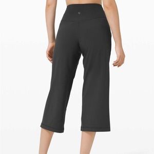 Lululemon Align Wide Leg Crop Yoga Pants 23” Size 8 Black NWOT